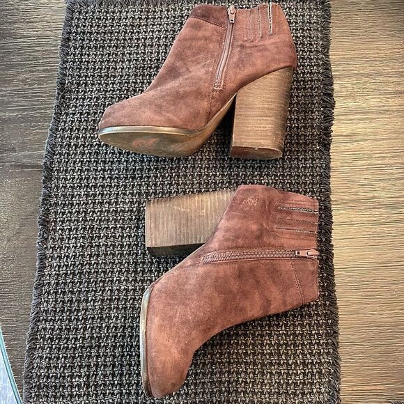 Jeffrey Campbell Hanger Brown Leather Ankle Boots size 7 - Picture 9 of 11